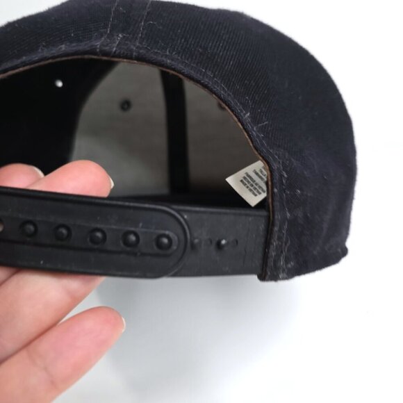 Vintage Y2K Nike Just Do it Snap Large Patch SnapBack Hat Grey Black - Picture 5 of 10